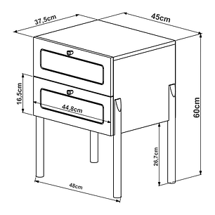 Velador 27933 2C Ratan Natural