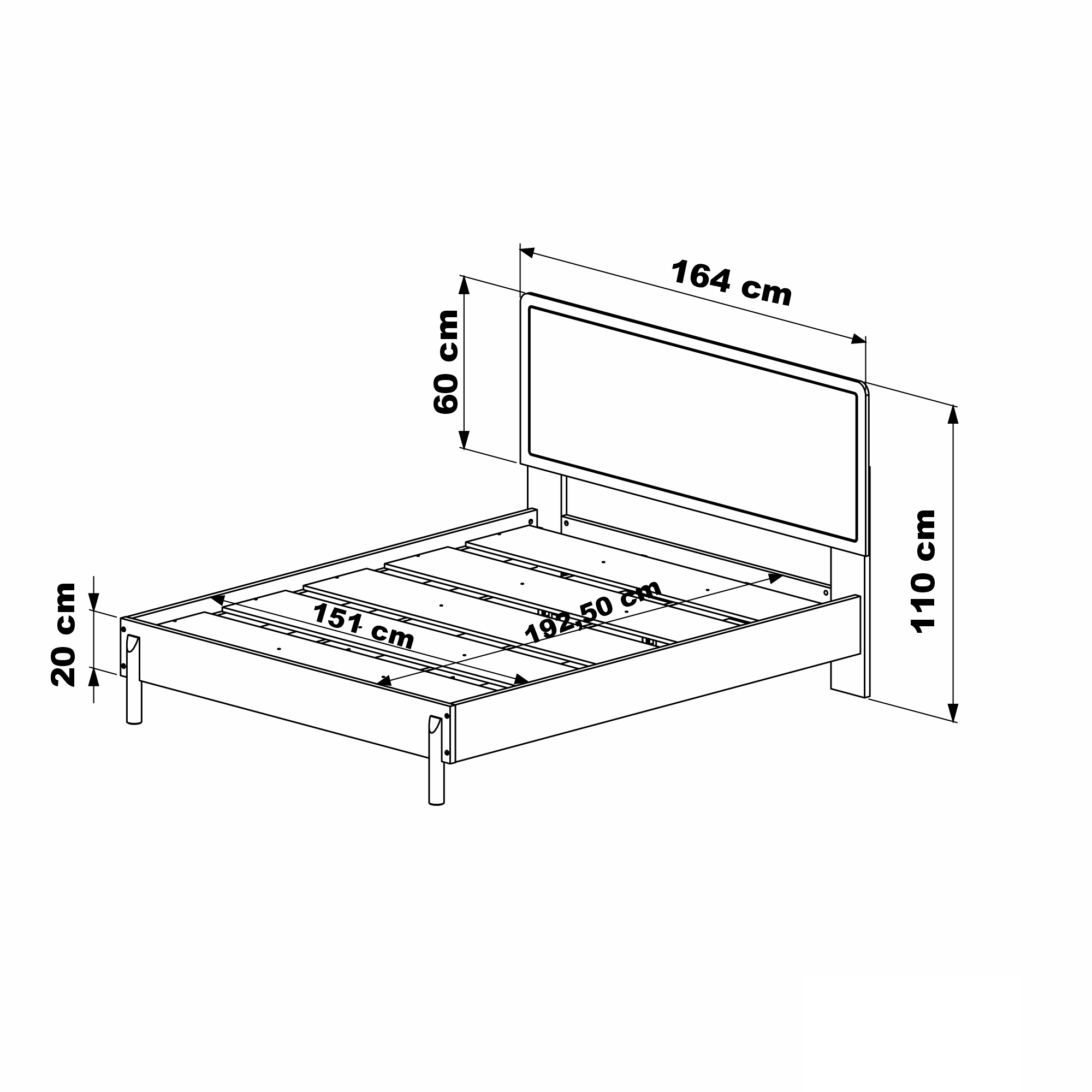 Cama Oslo 2 Plazas Ratan Natural 4