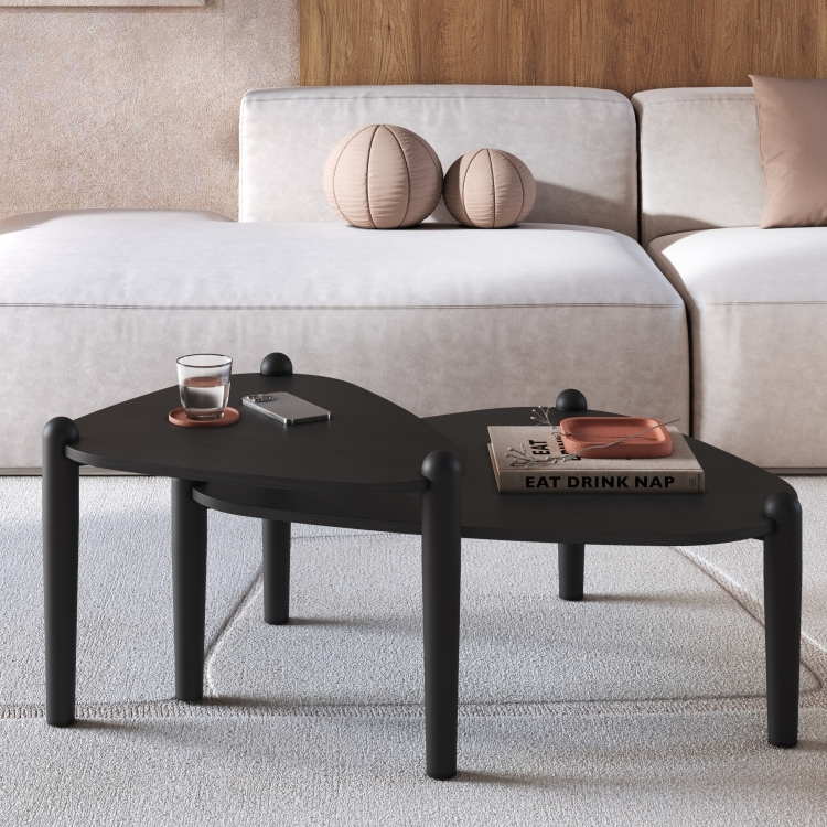 Set Mesas Centro Giorgia 28011 28012 Negro 1