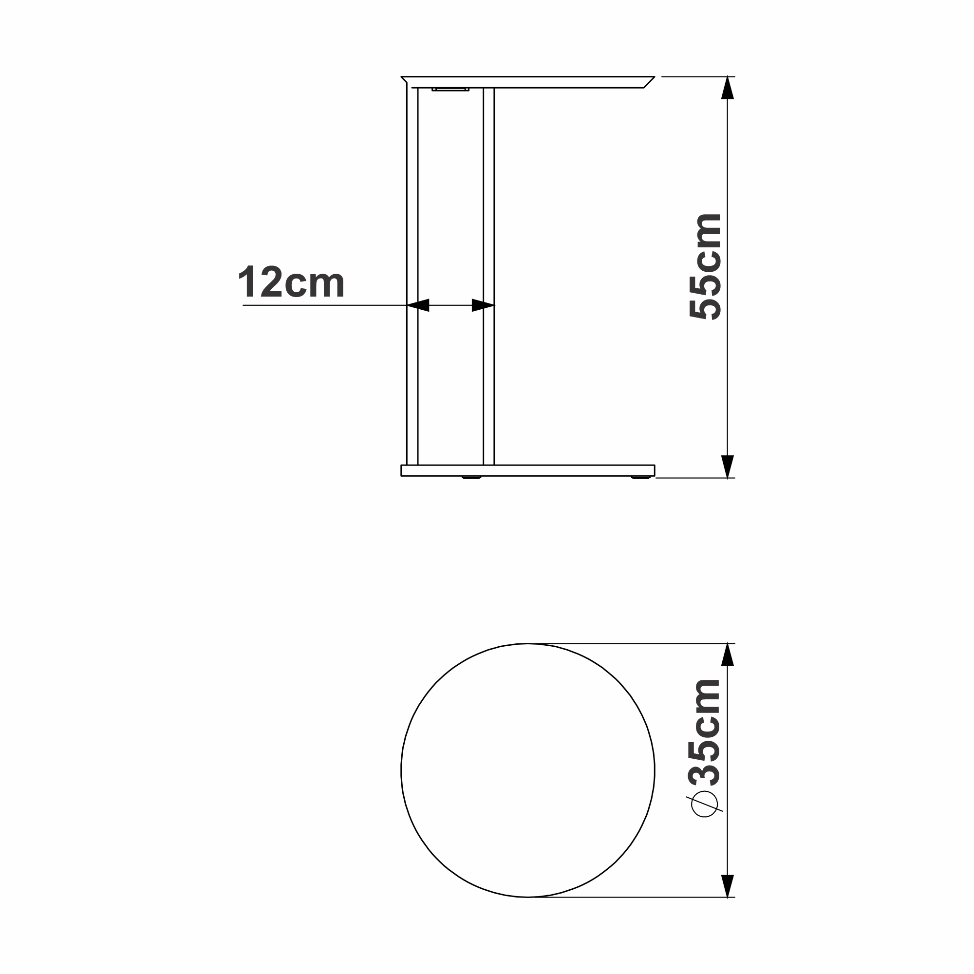 Mesa Lateral Alice 28020 Negro 2