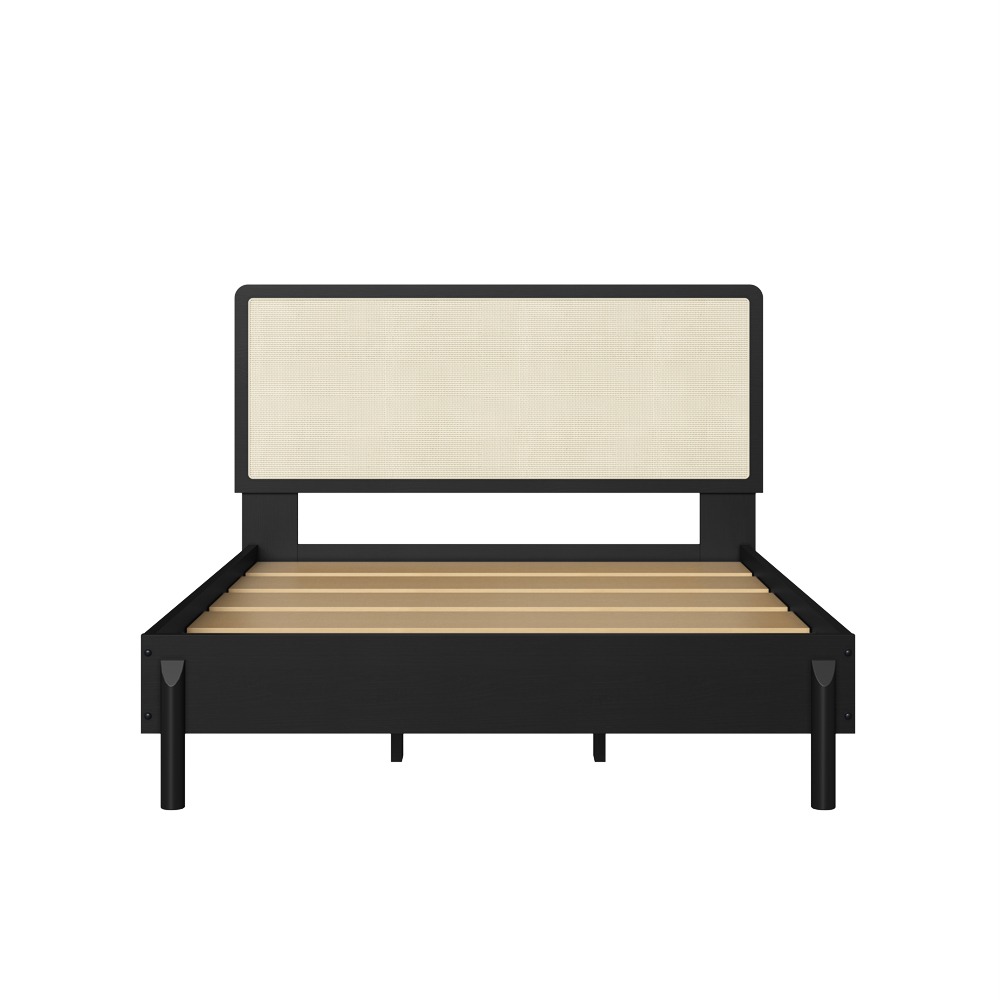 Cama Oslo King Ratan Negro  3