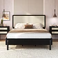 Cama Oslo King Ratan Negro  - Miniatura 1