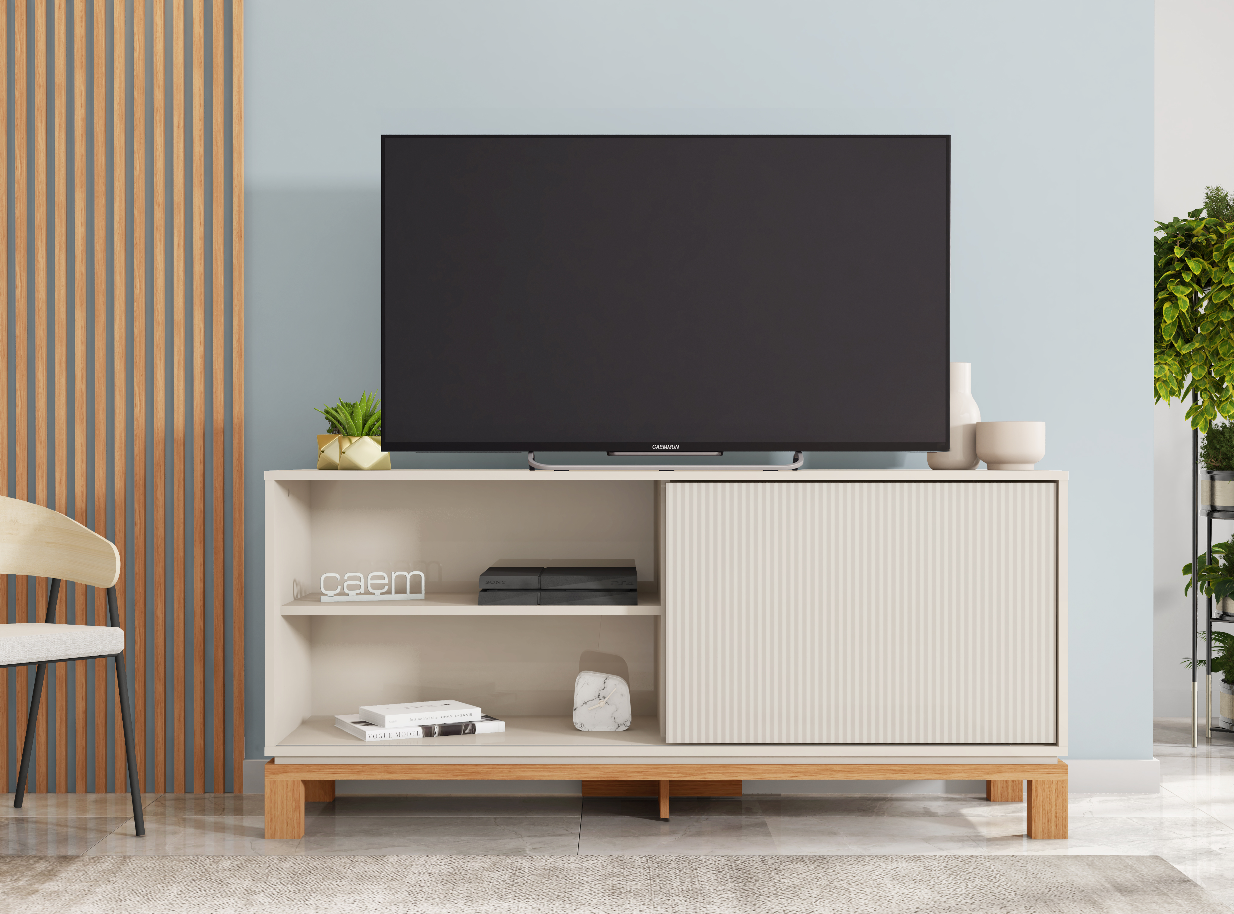 Rack Mondrian 1.35 Off White Castaño  1