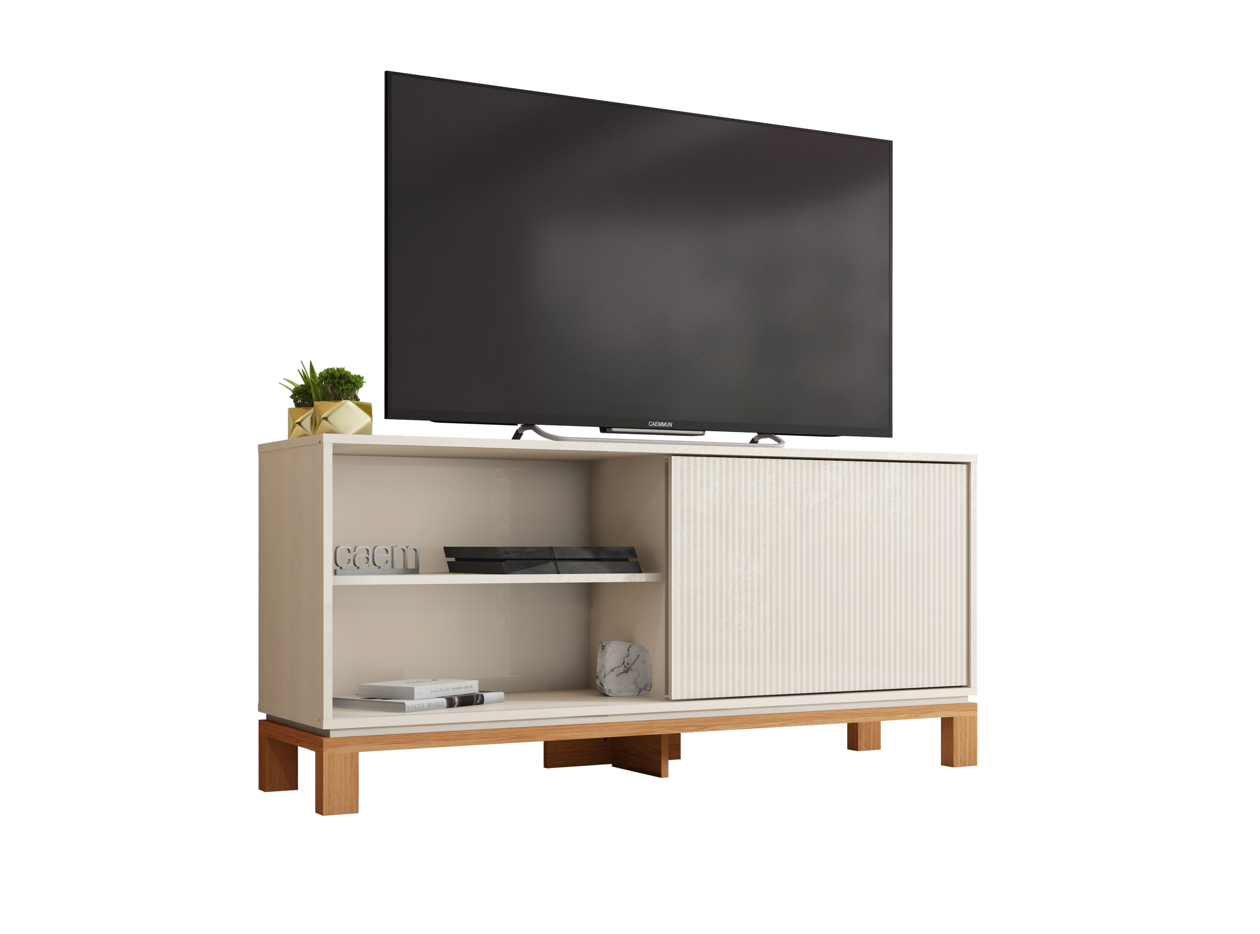 Rack Mondrian 1.35 Off White Castaño  6