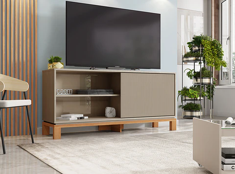 Rack Mondrian 1.35 Gris Castaño 
