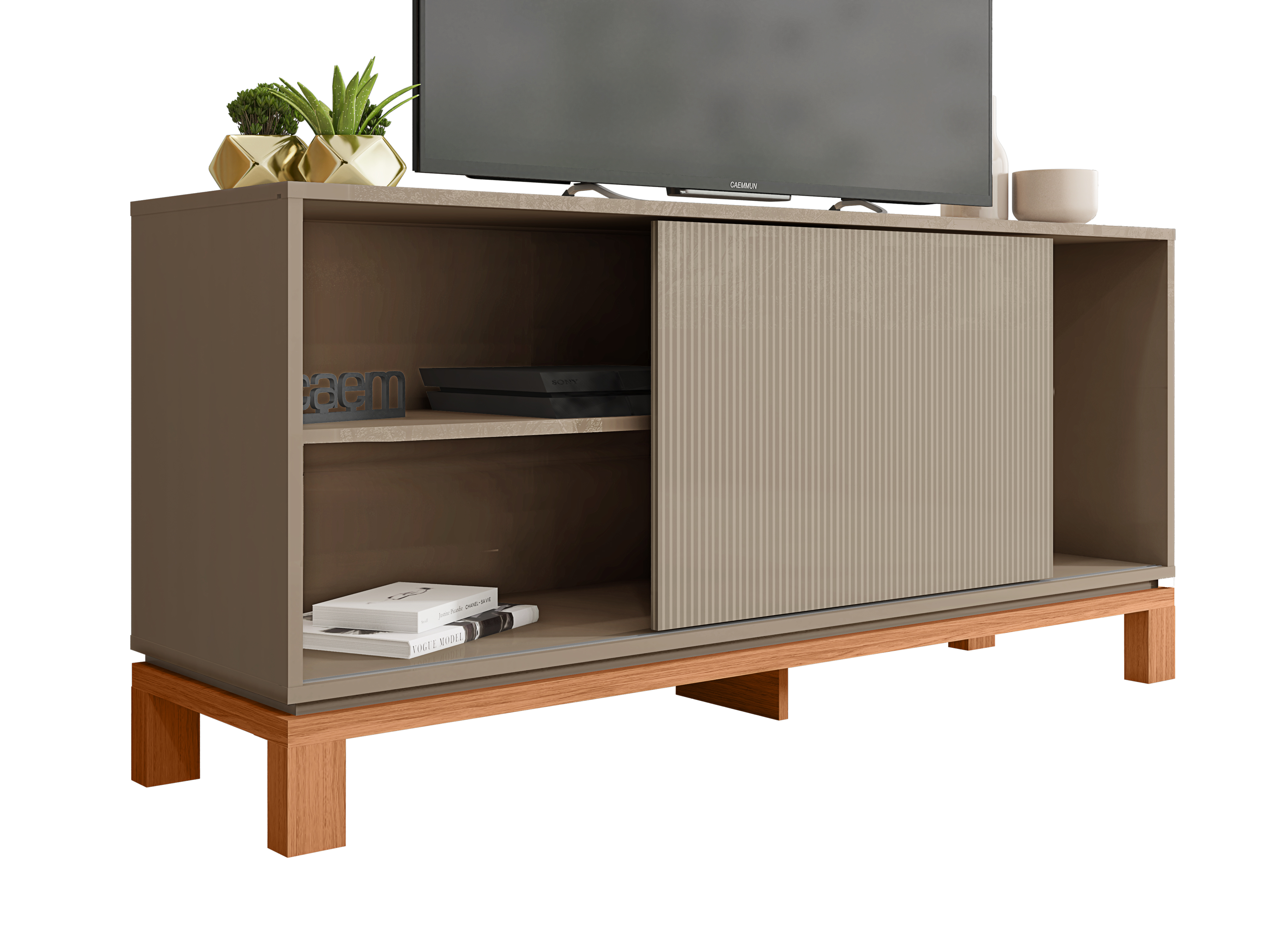 Rack Mondrian 1.35 Gris Castaño  4