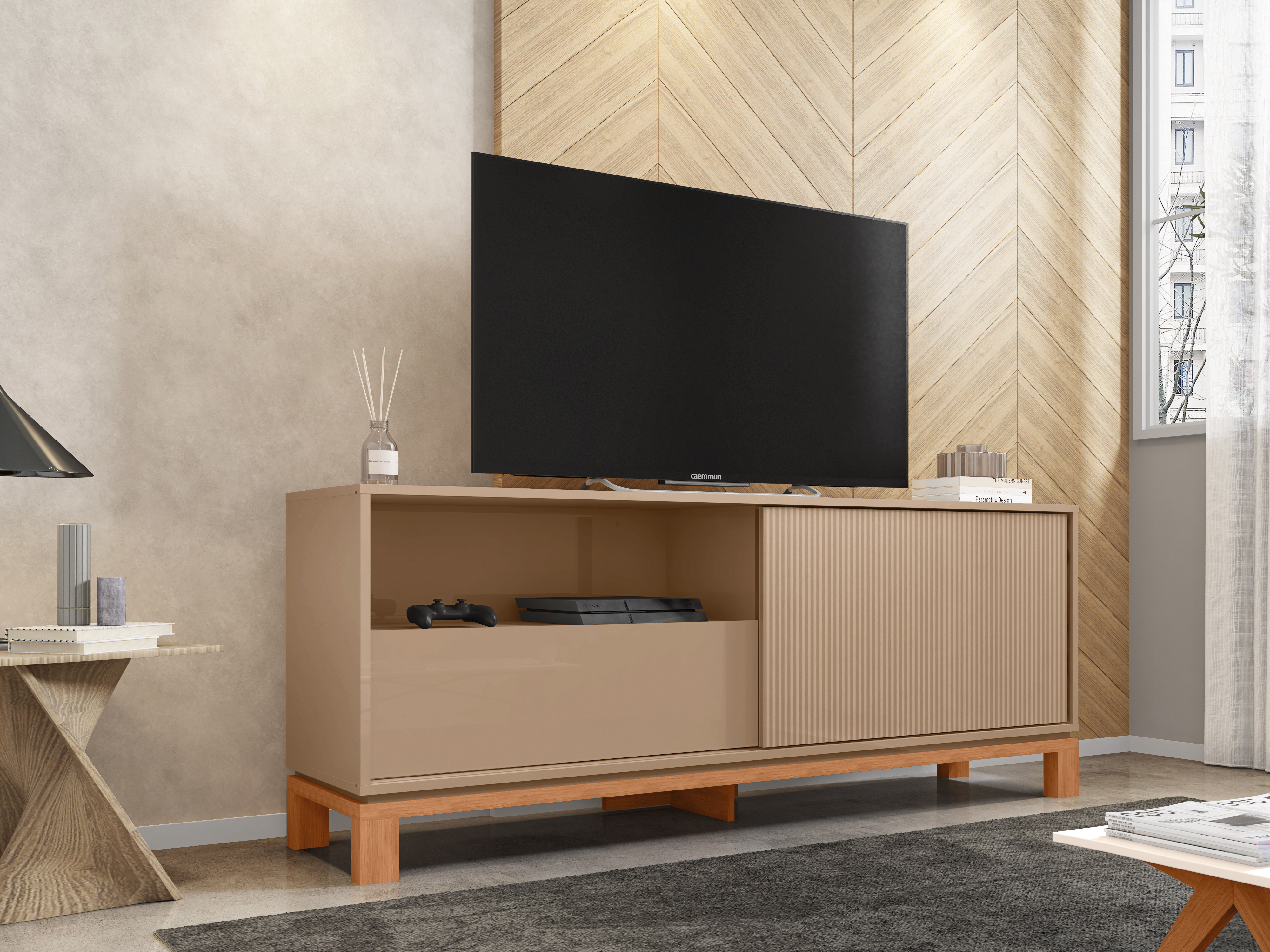 Rack Mondrian 1.5 Gris Castaño 1