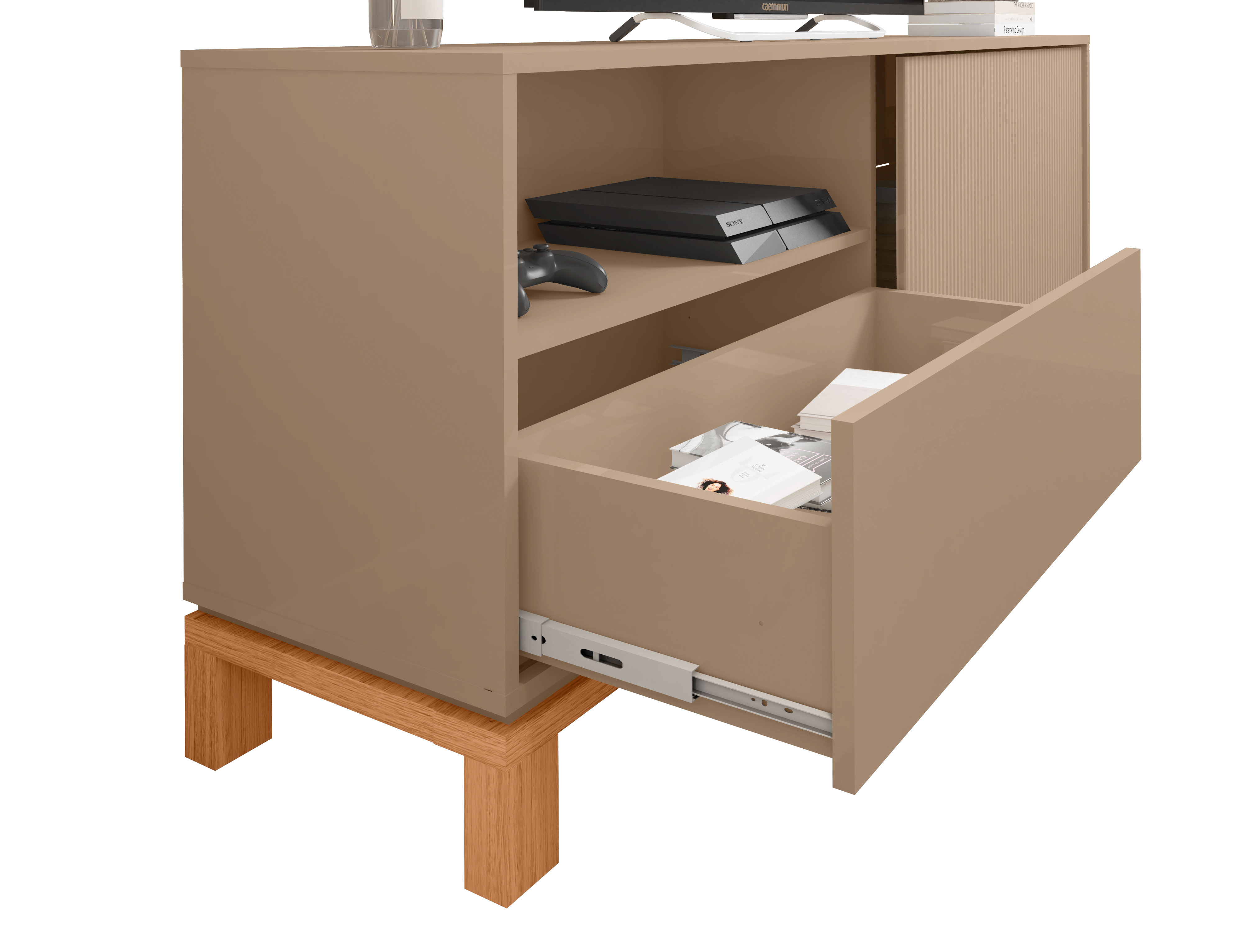 Rack Mondrian 1.5 Gris Castaño 3