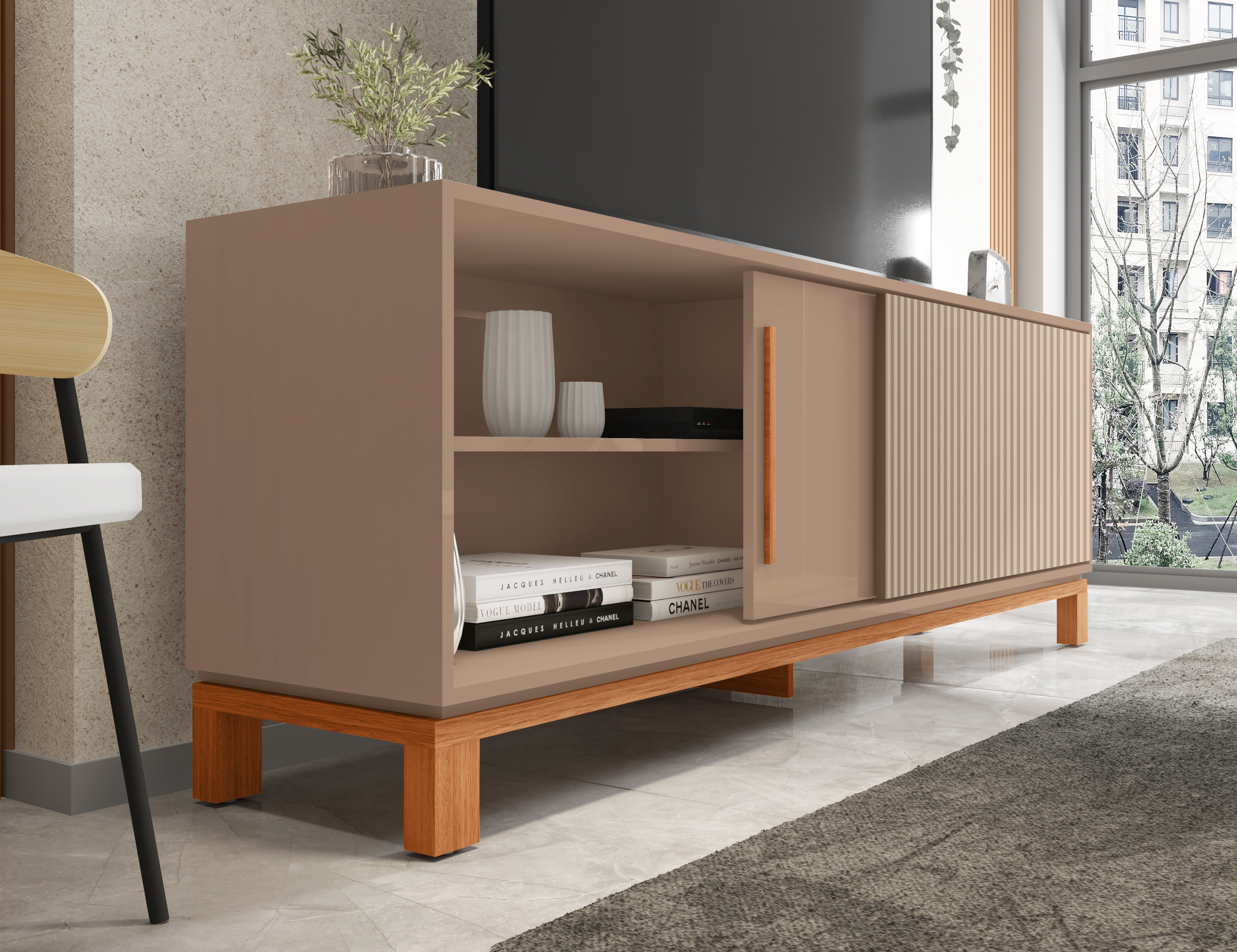 Rack Mondrian 1.8 Gris Castaño 3