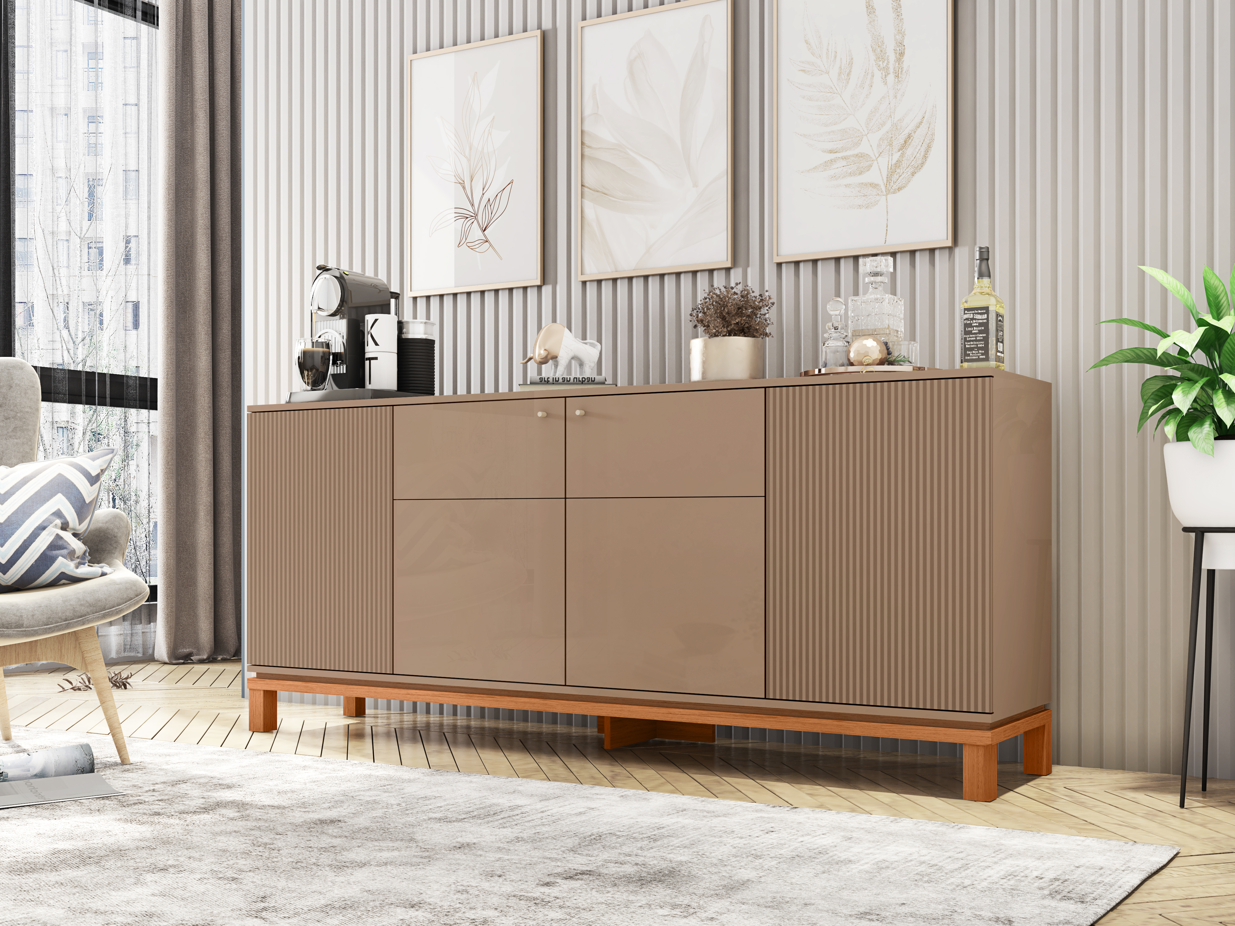 Buffet Mondrian 1.8 Gris Castaño 1