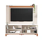 Set Mondrian panel extensible 1.35-1.8 + Rack 1.80 Ow Castaño  - Miniatura 2
