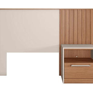 Respaldo Lucila 1.7 Castaño OW + Velador