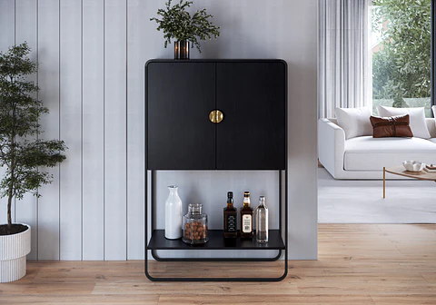 Bar Luna 28069 90cm Negro