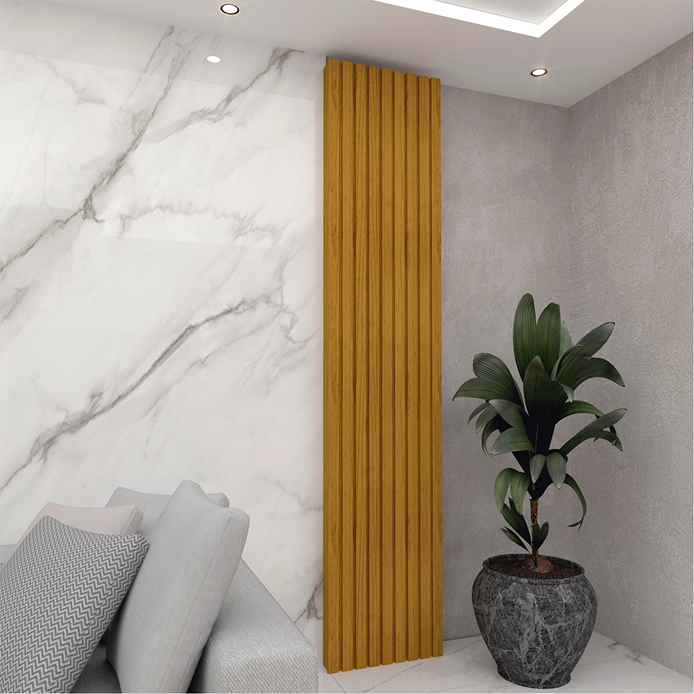 Panel Nobre Ripiado Decorativo 50 cm Natural 1