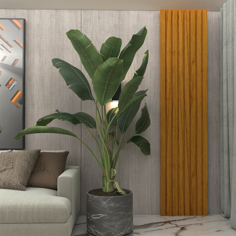 Panel Nobre Ripiado Decorativo 50 cm Natural 8