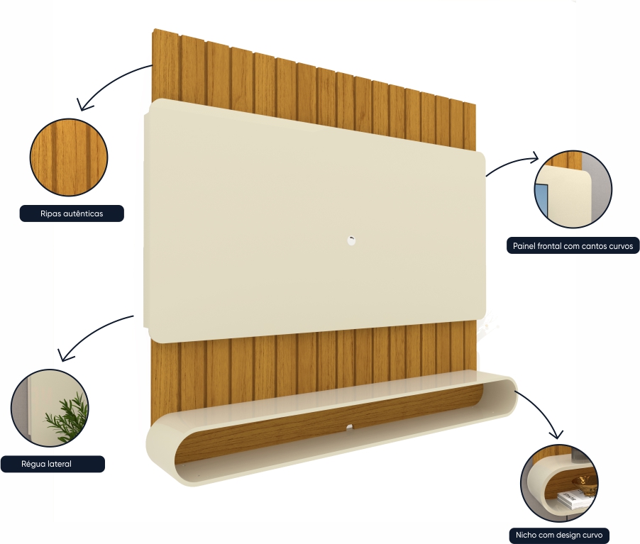 Panel Prime 1.8 Natural Off white 3