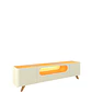 Rack Nobre 2.1 Pata Madera Off White Natural - Miniatura 5
