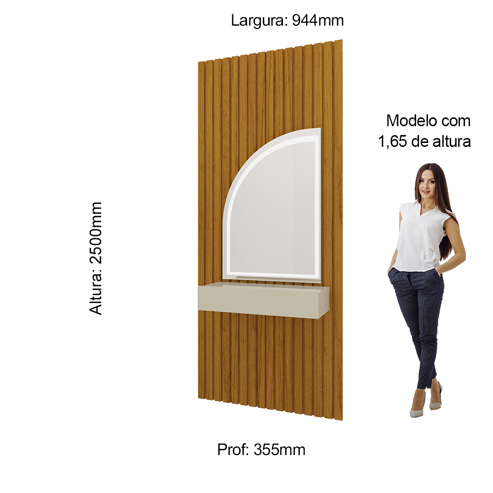 Tocador Realeza Natural Off White LED 2