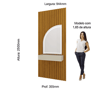 Tocador Realeza Natural Off White LED
