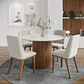 Comedor Kalina 1.15 Redondo + 4 Sillas Kalina Soft palha - Miniatura 1