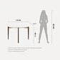 Comedor Donatella Redondo 1.15 + 4S Kalina Soft Palha - Miniatura 7