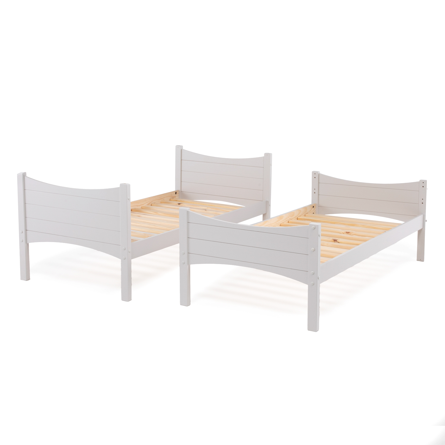 Camarote Curvy Desmontable 1P 100% Madera Off White 6