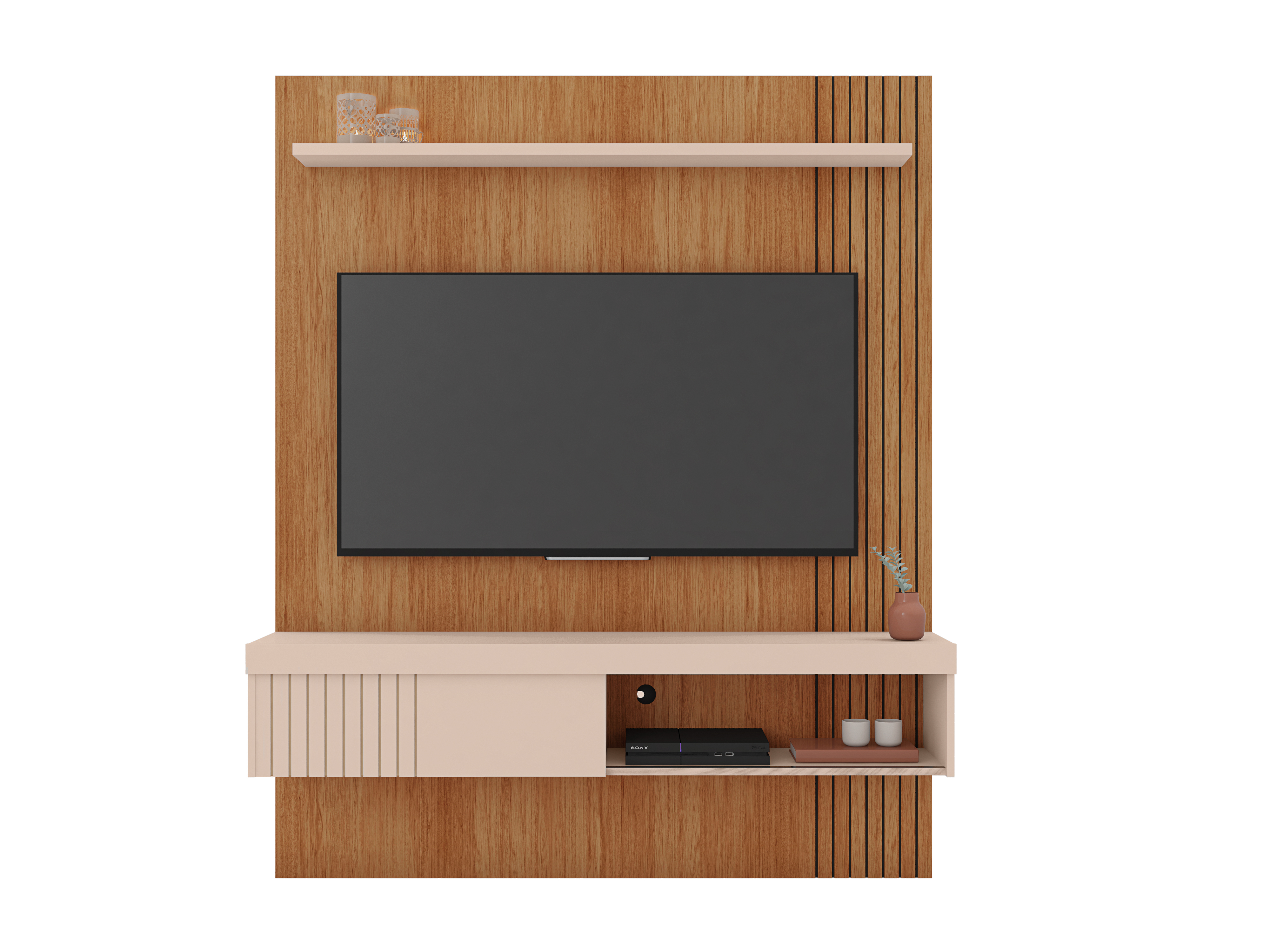 Panel Jade 1.80 Off White Castaño 2