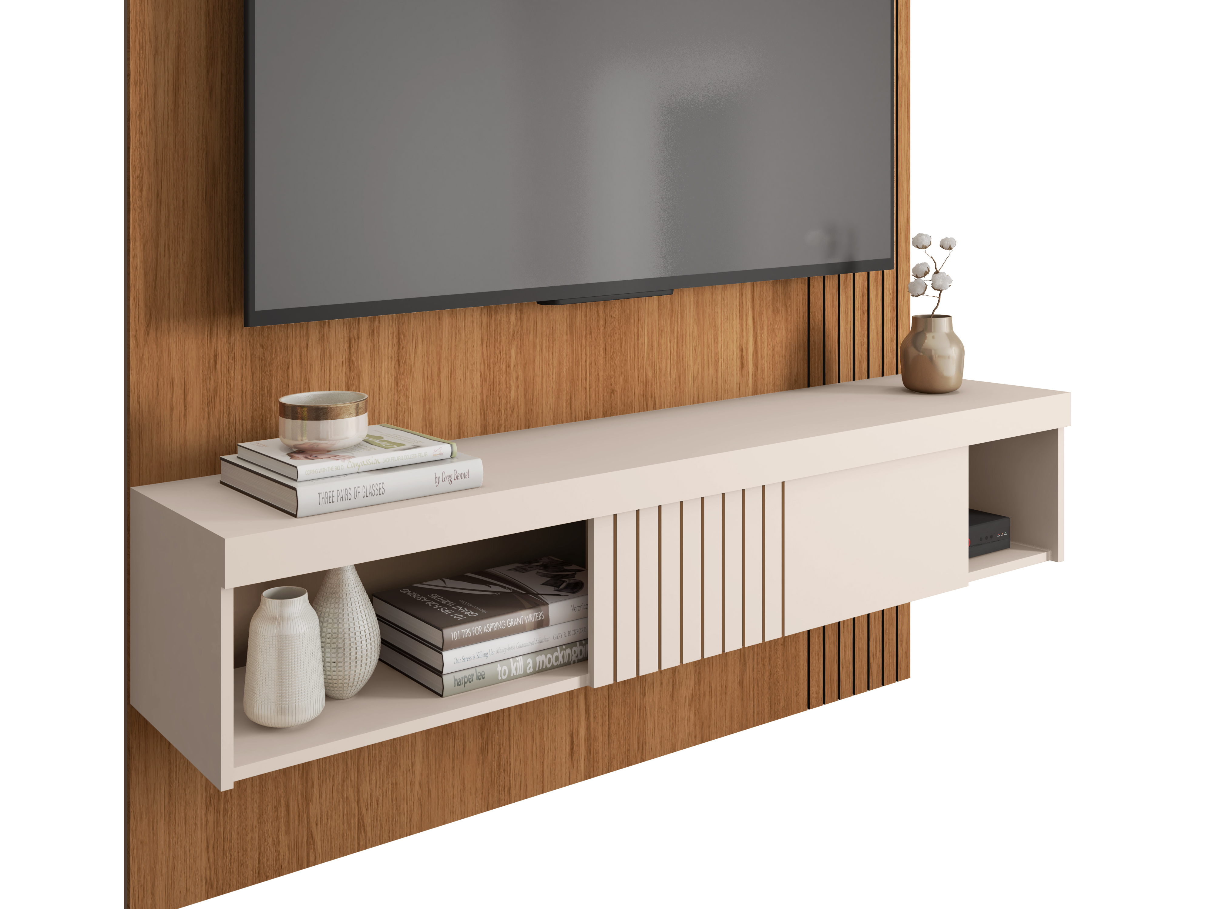 Panel Jade 1.80 Off White Castaño 5