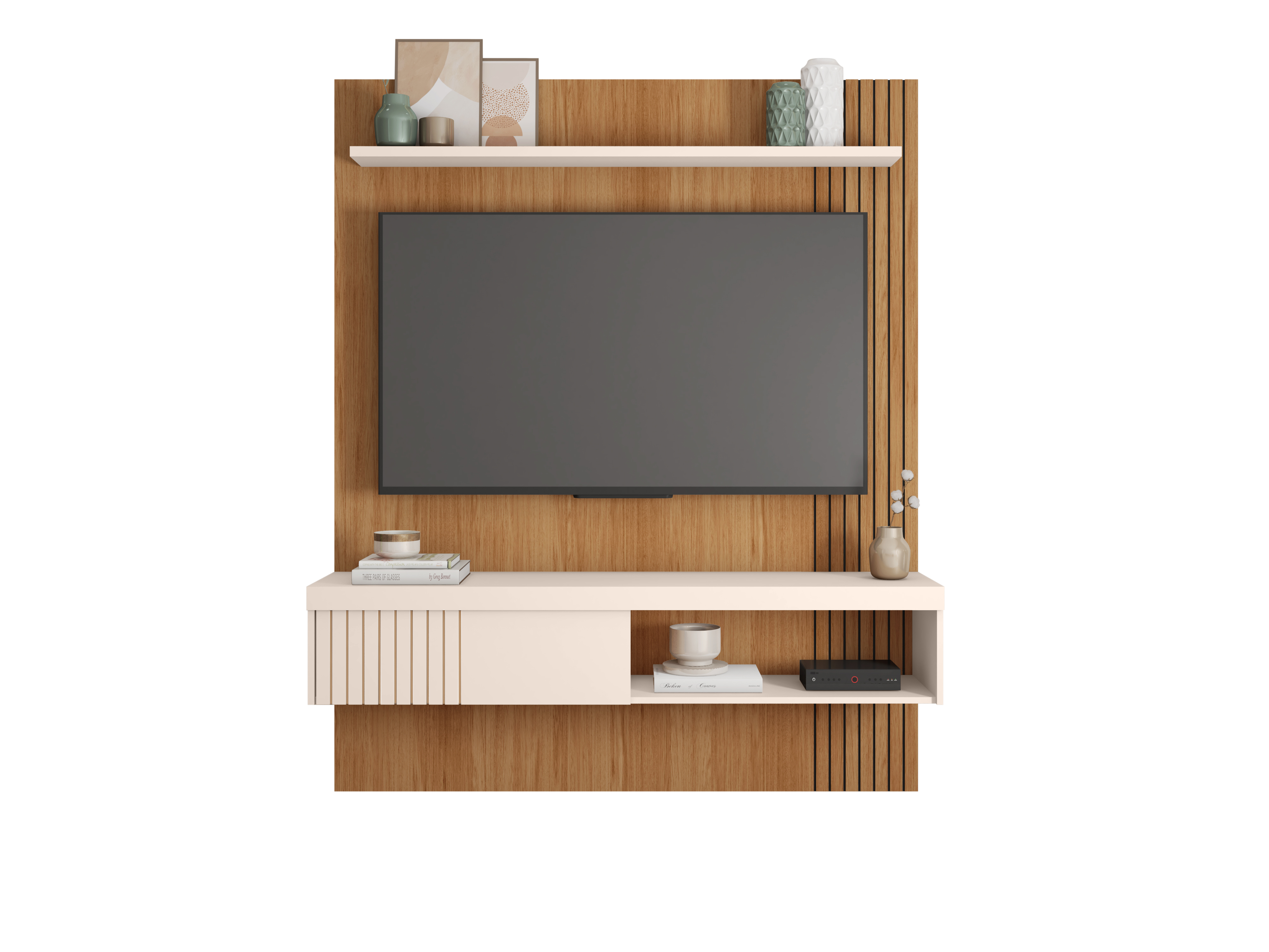 Panel Jade 1.80 Off White Castaño 6