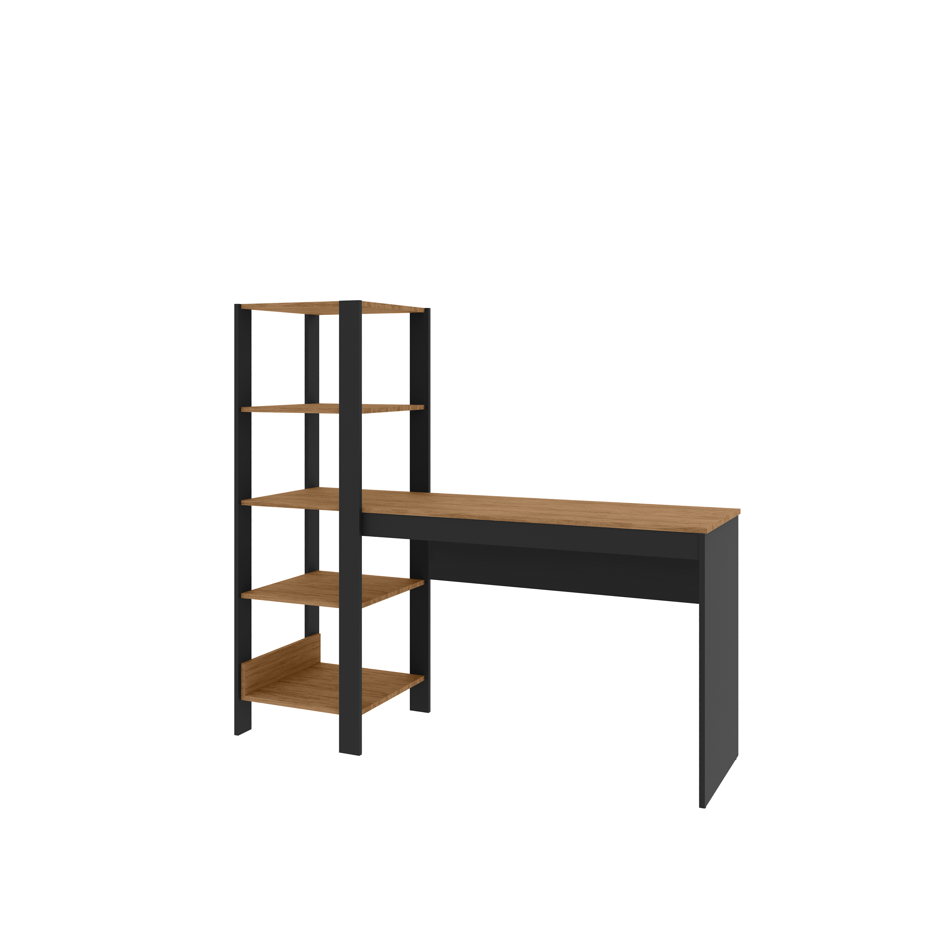 Escritorio Artemis 1.2 + Librero Negro  5