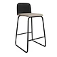 Banqueta Dallas Negra Linho Beige - Miniatura 3