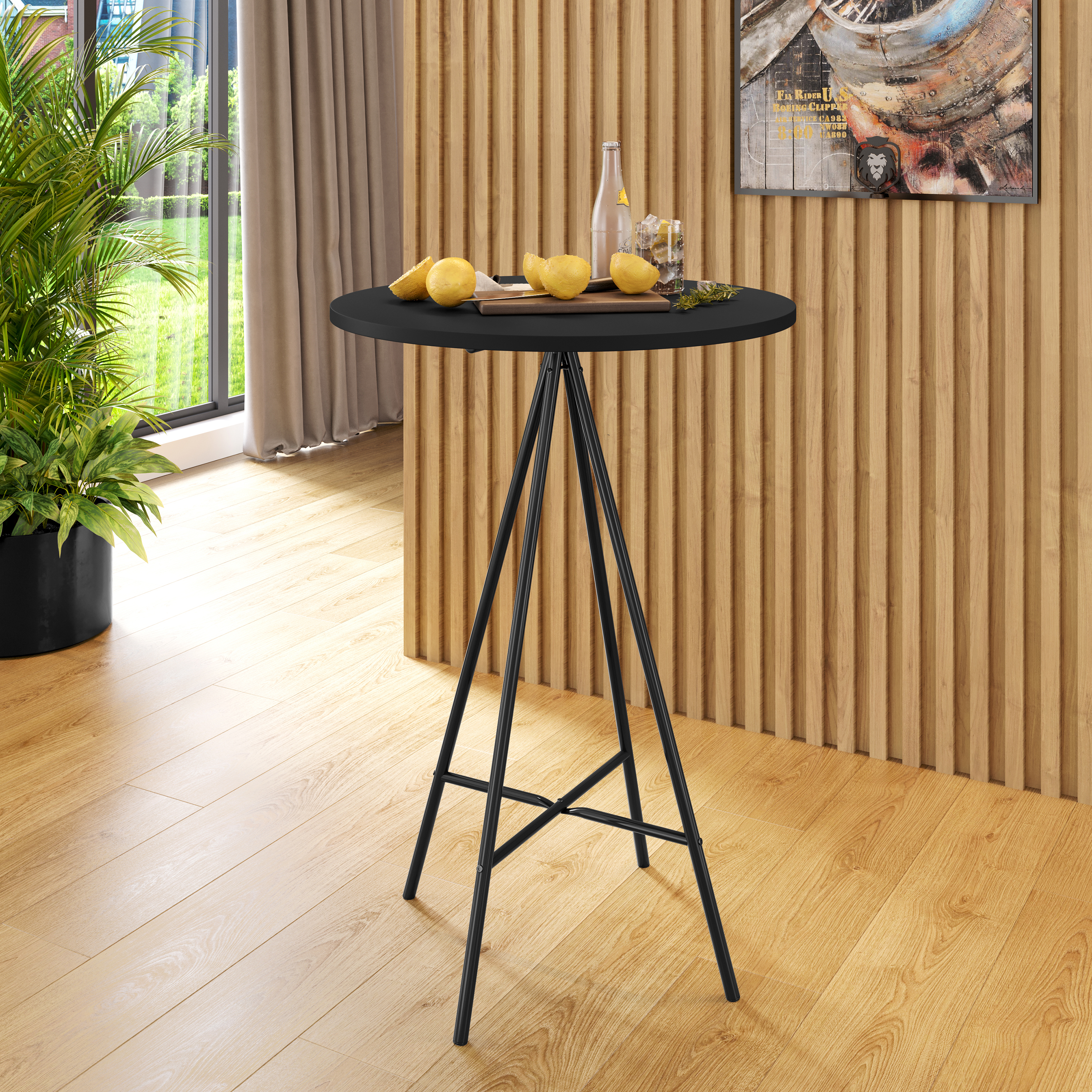 Mesa Bar Milao+ 2 Banquetas Vintage Off White Pata Negra 2