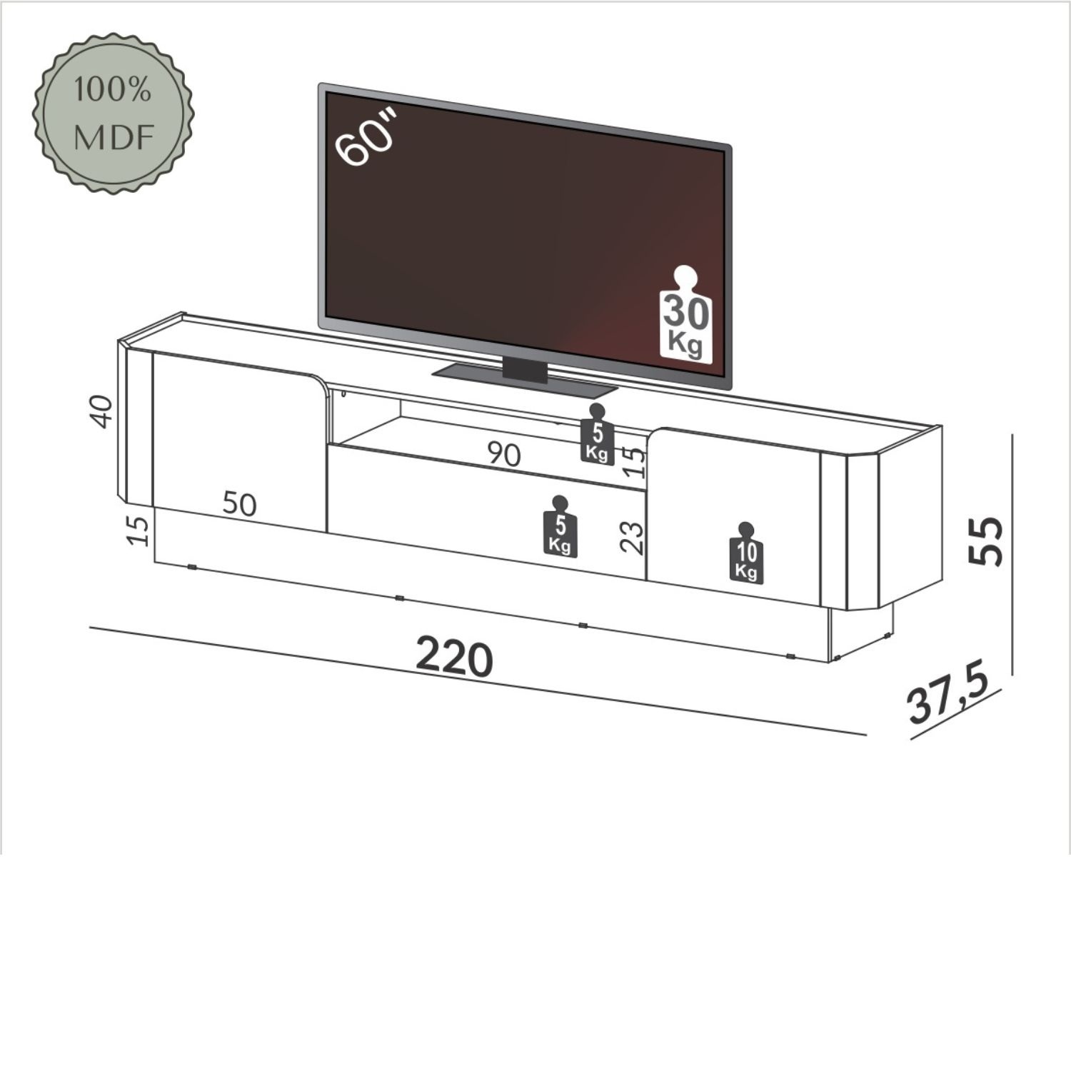 Rack R427 2.2 Off White Castaño 4
