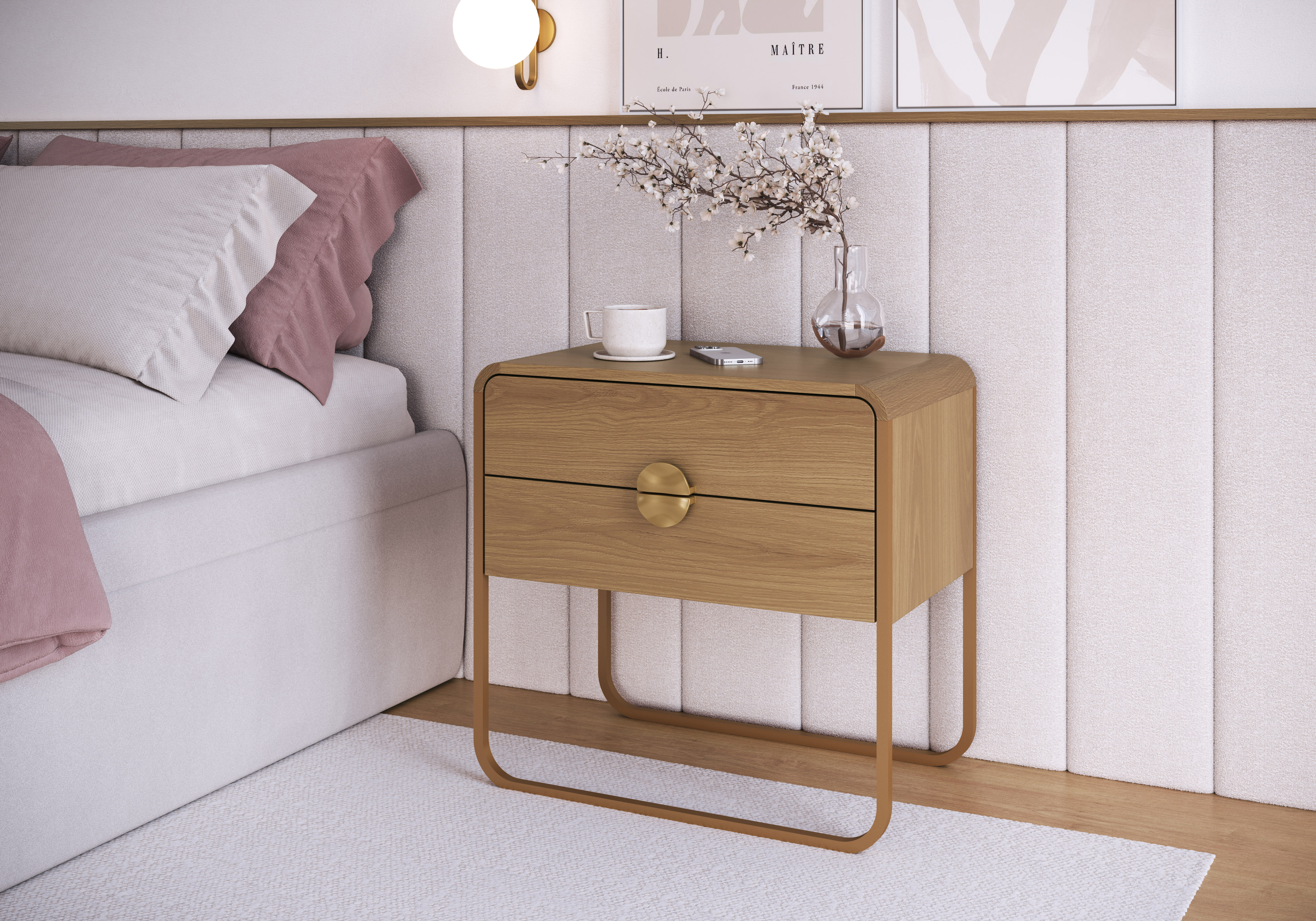 Velador 2C Luna 28602 Natural 1