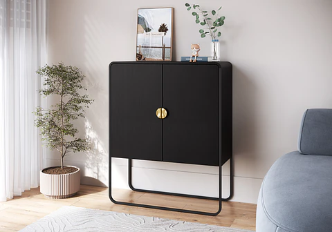 Buffet Luna 28065 90cm Negro