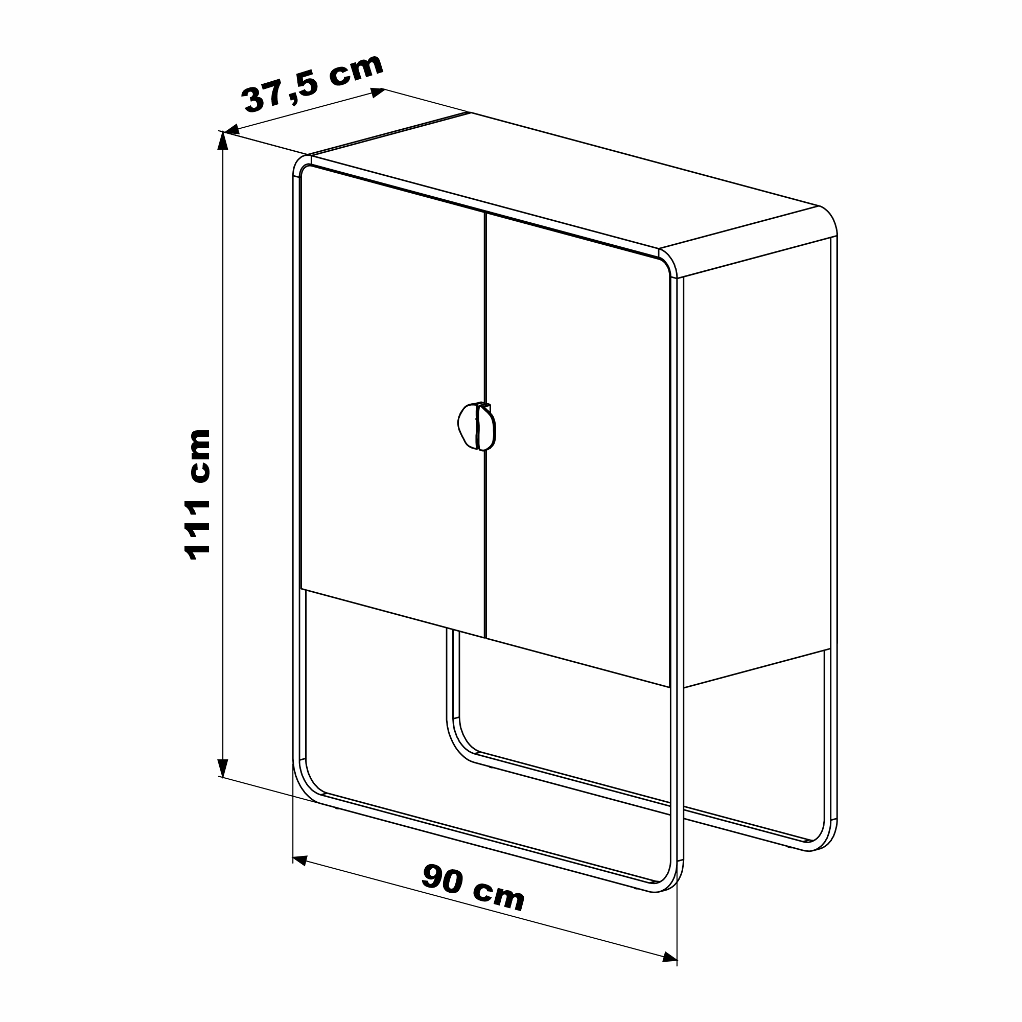 Buffet Luna 28065 90cm Natural 5
