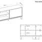 Set Mondrian panel extensible 1.35-1.8 + Rack 1.35 Gris Castaño  - Miniatura 5