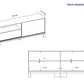 Set Mondrian panel extensible 1.35-1.8 + Rack 1.50 OW Castaño  - Miniatura 5