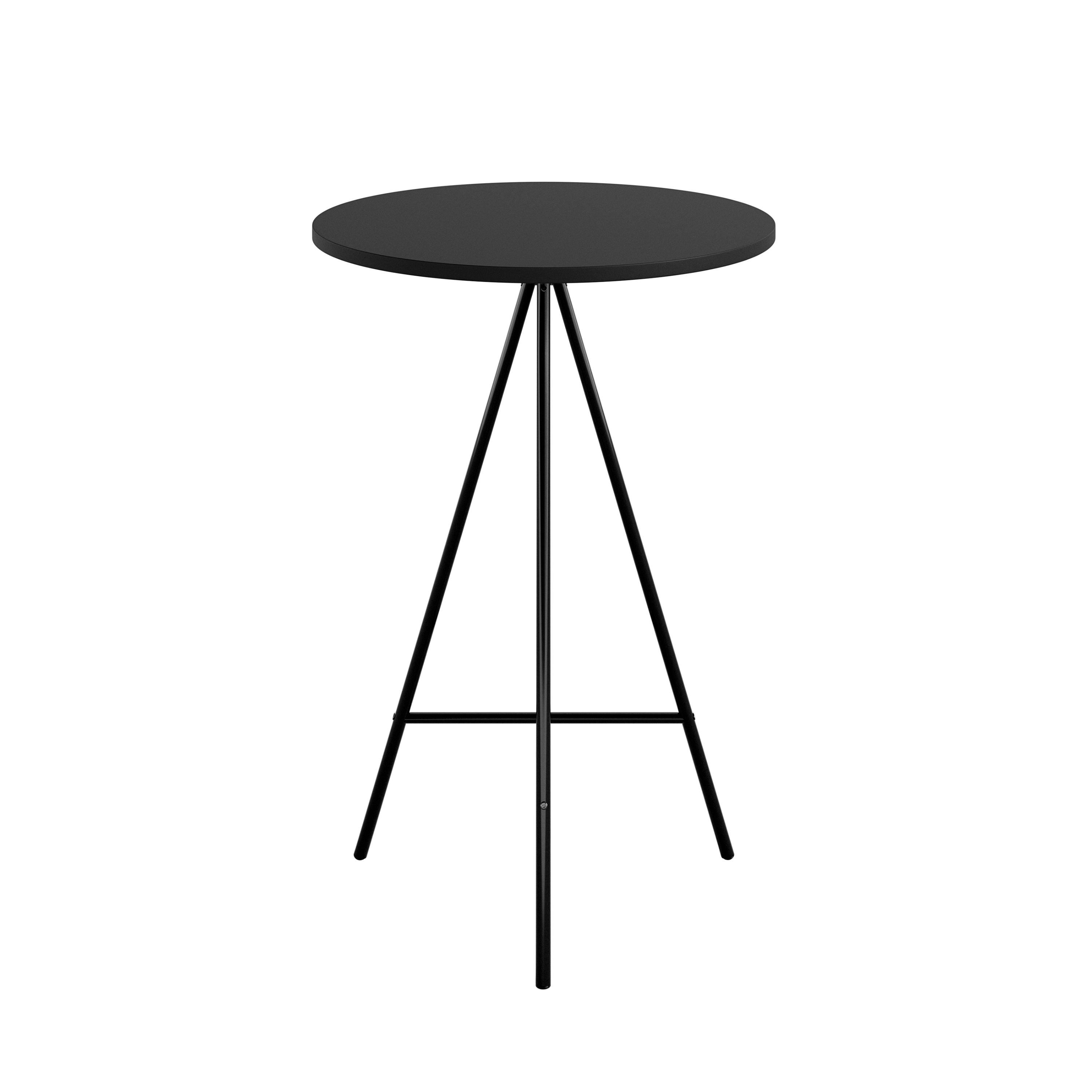 Mesa Bar Milao Negro +2 Banquetas Dallas Negra Linho Beige  7