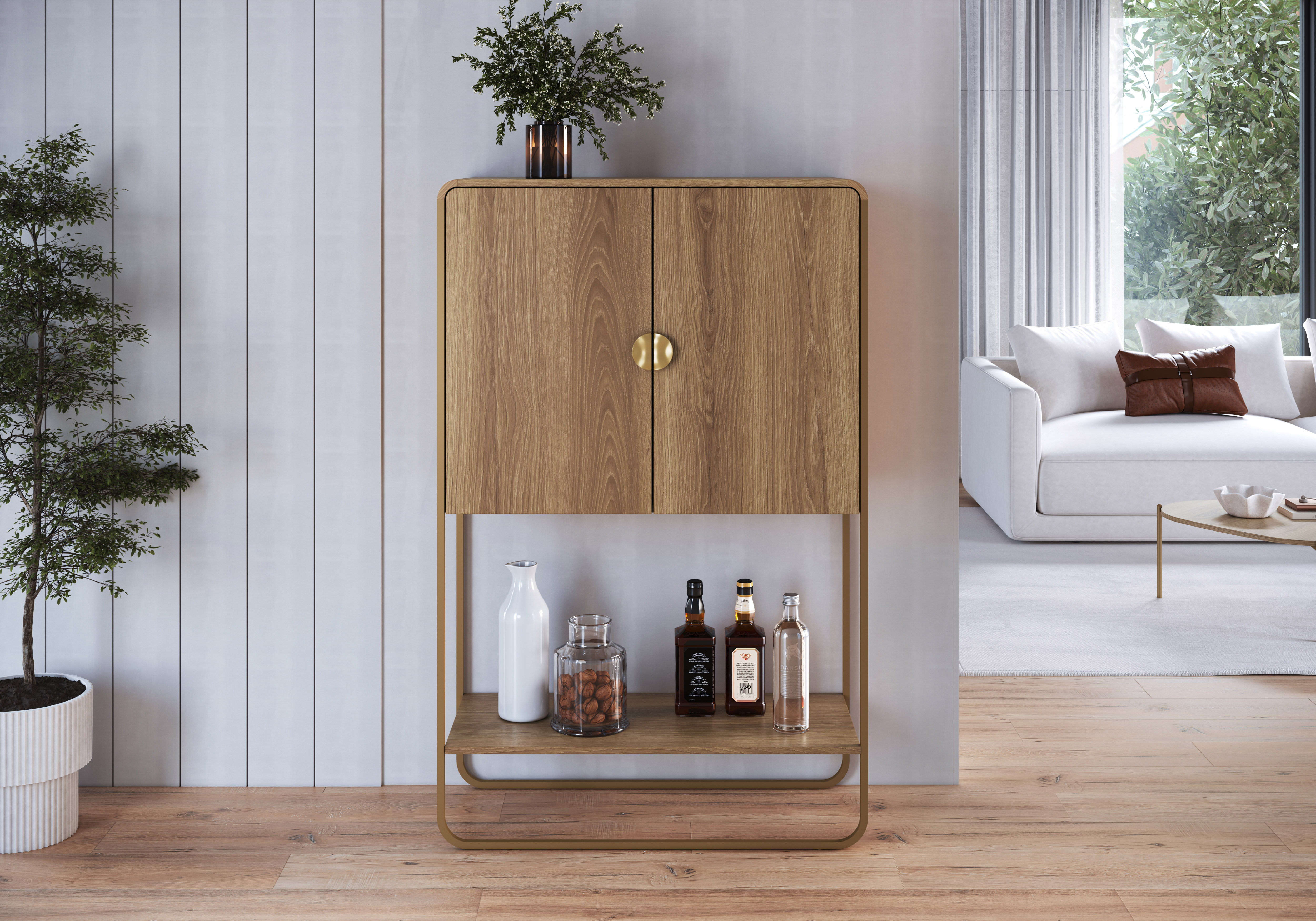 Bar Luna 28069 90cm Natural 1