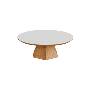 Mesa de Centro TB626 Off White Castaño