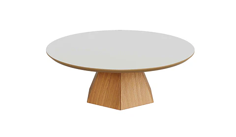 Mesa de Centro TB626 Off White Castaño