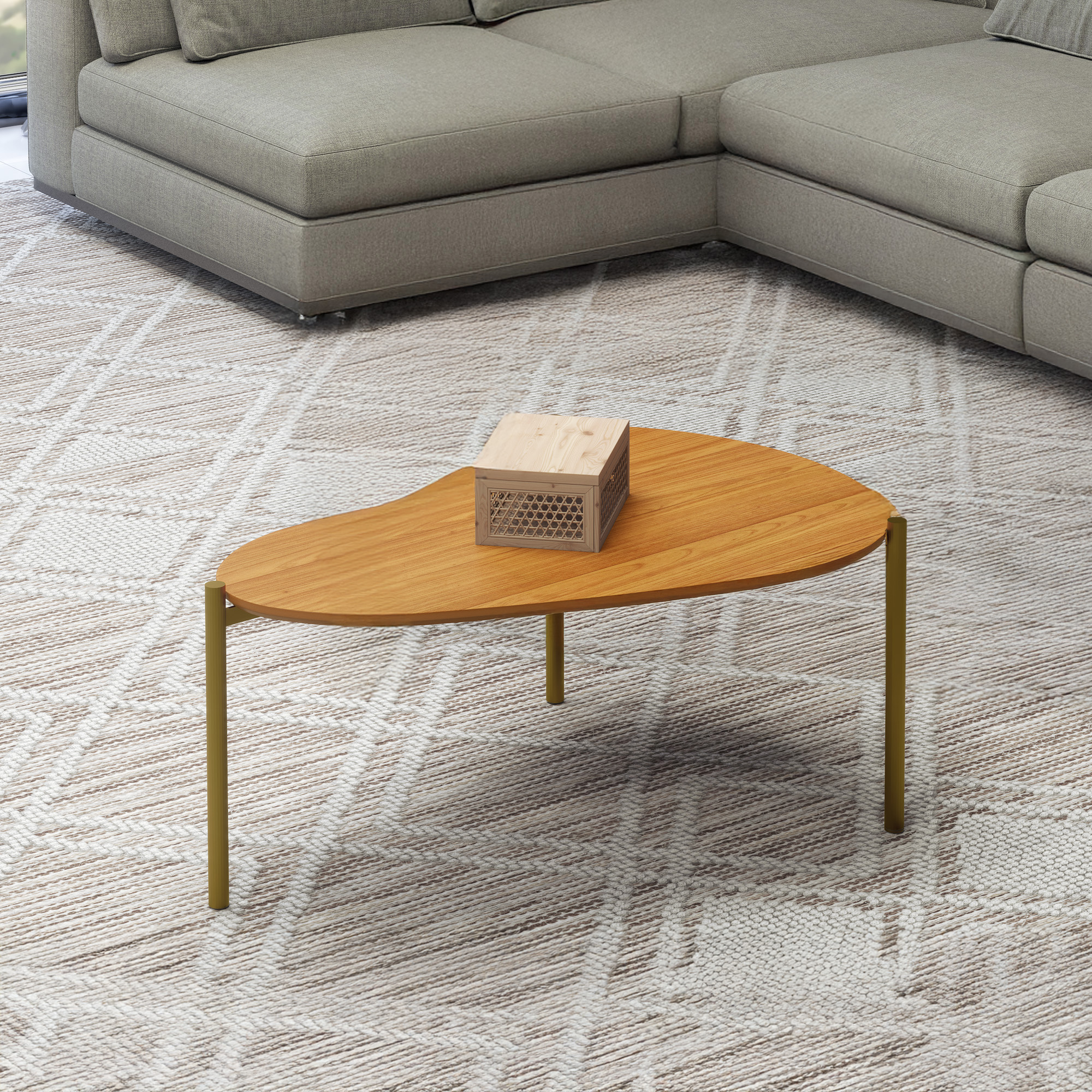 Mesa de Centro TB628 Castaño 1