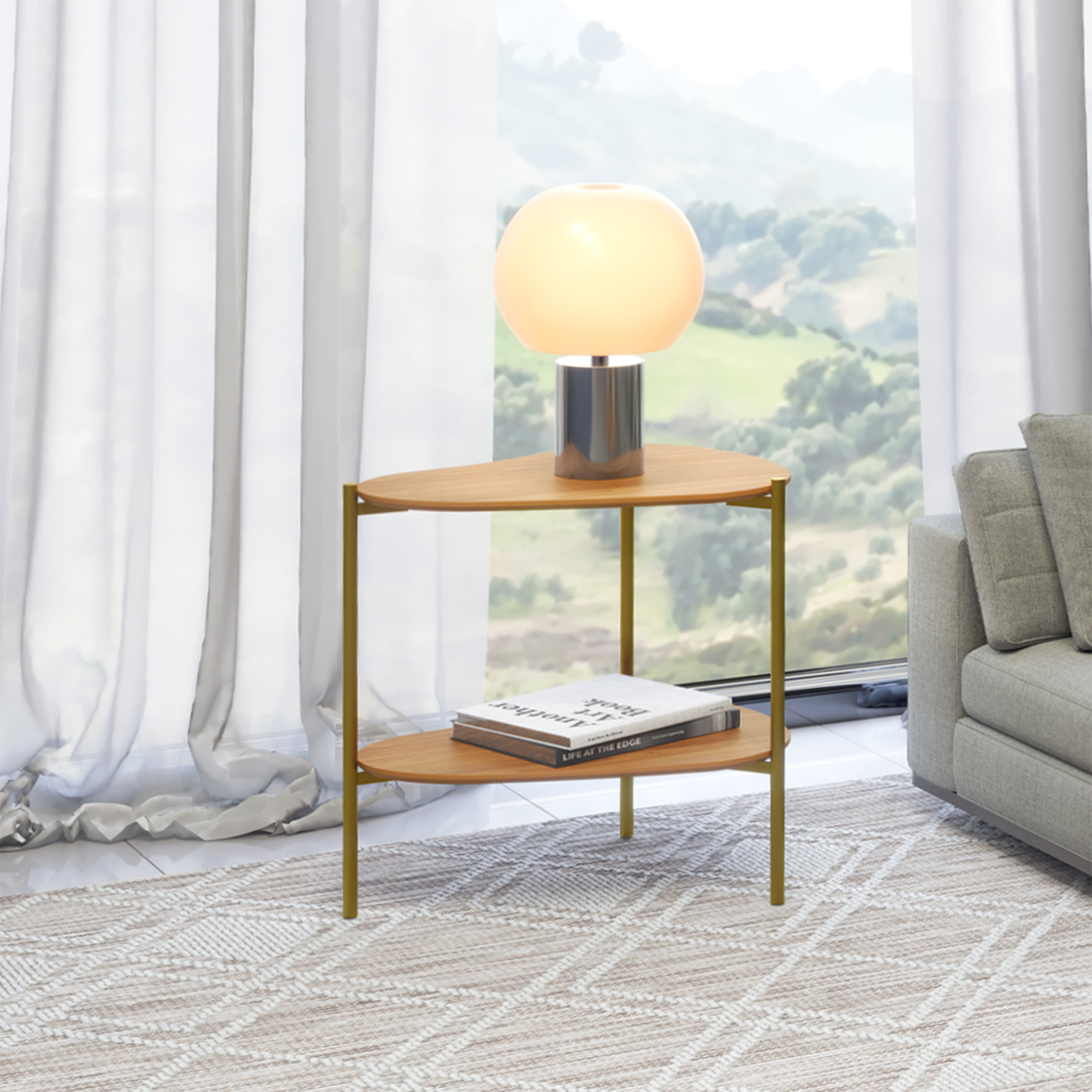 Mesa de Lateral TB629 Castaño 1