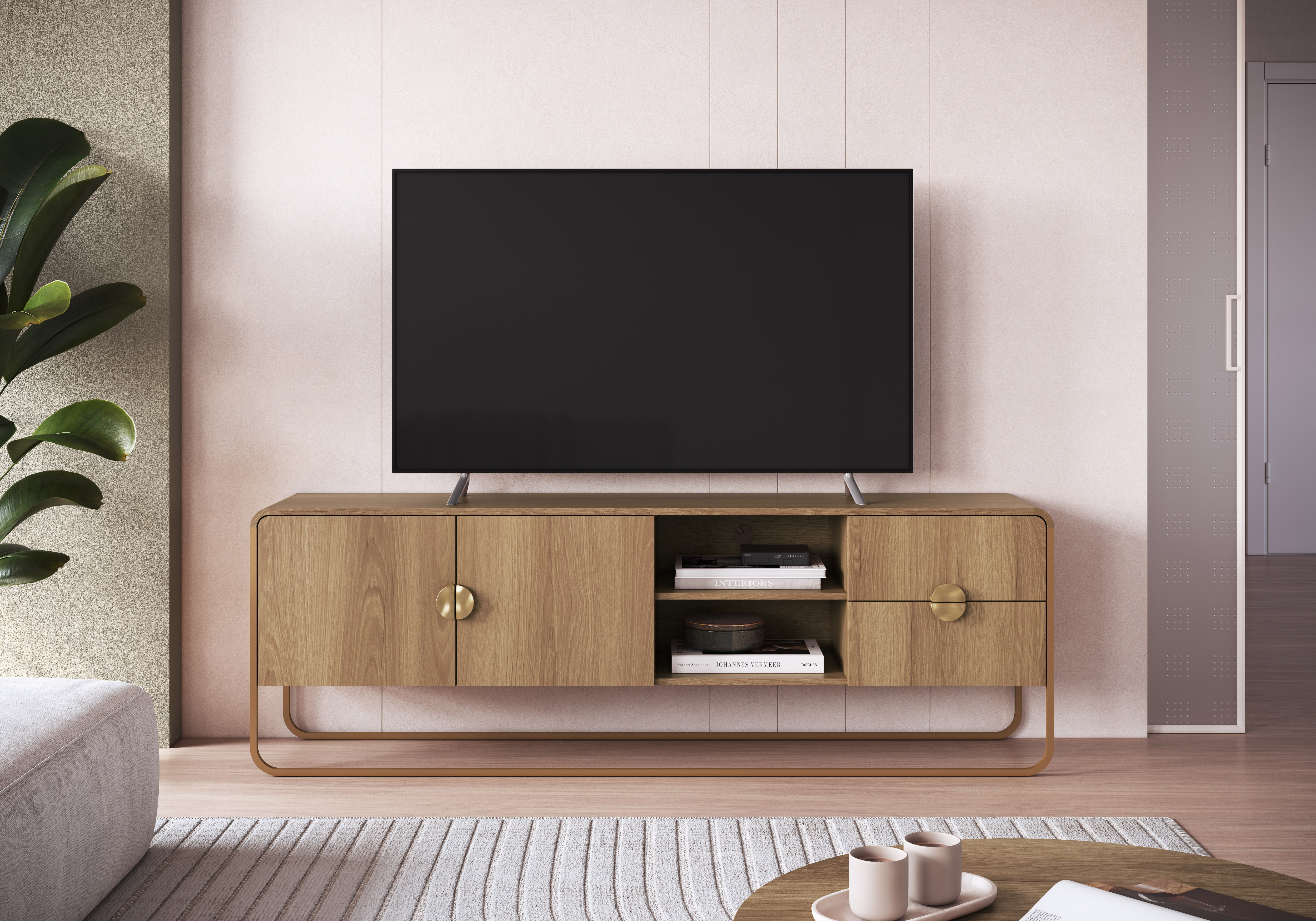 Buffet 28075 + Rack 28076 + Arrimo 28066 natural 2