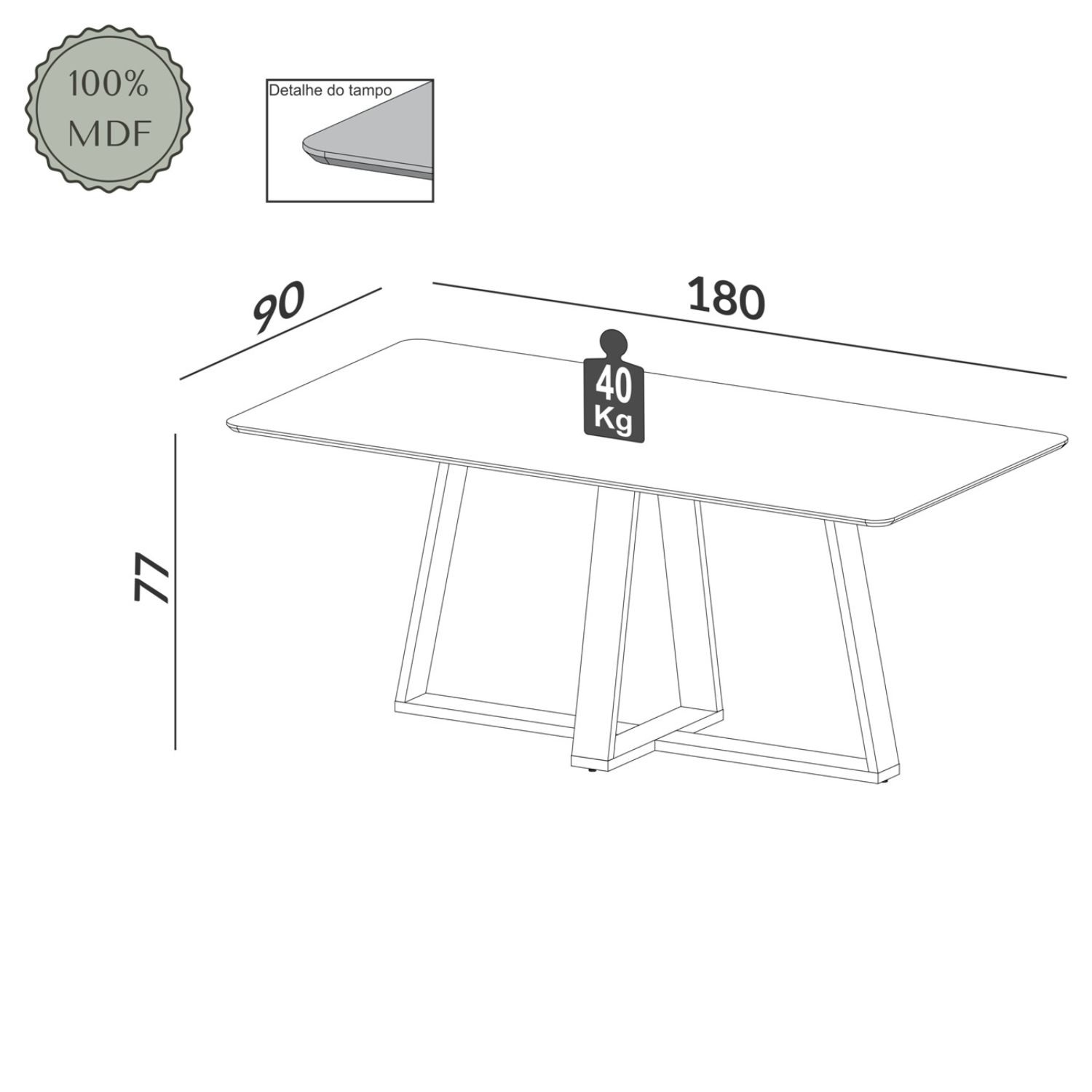 Comedor Tm87 + 6 Sillas CA12 5