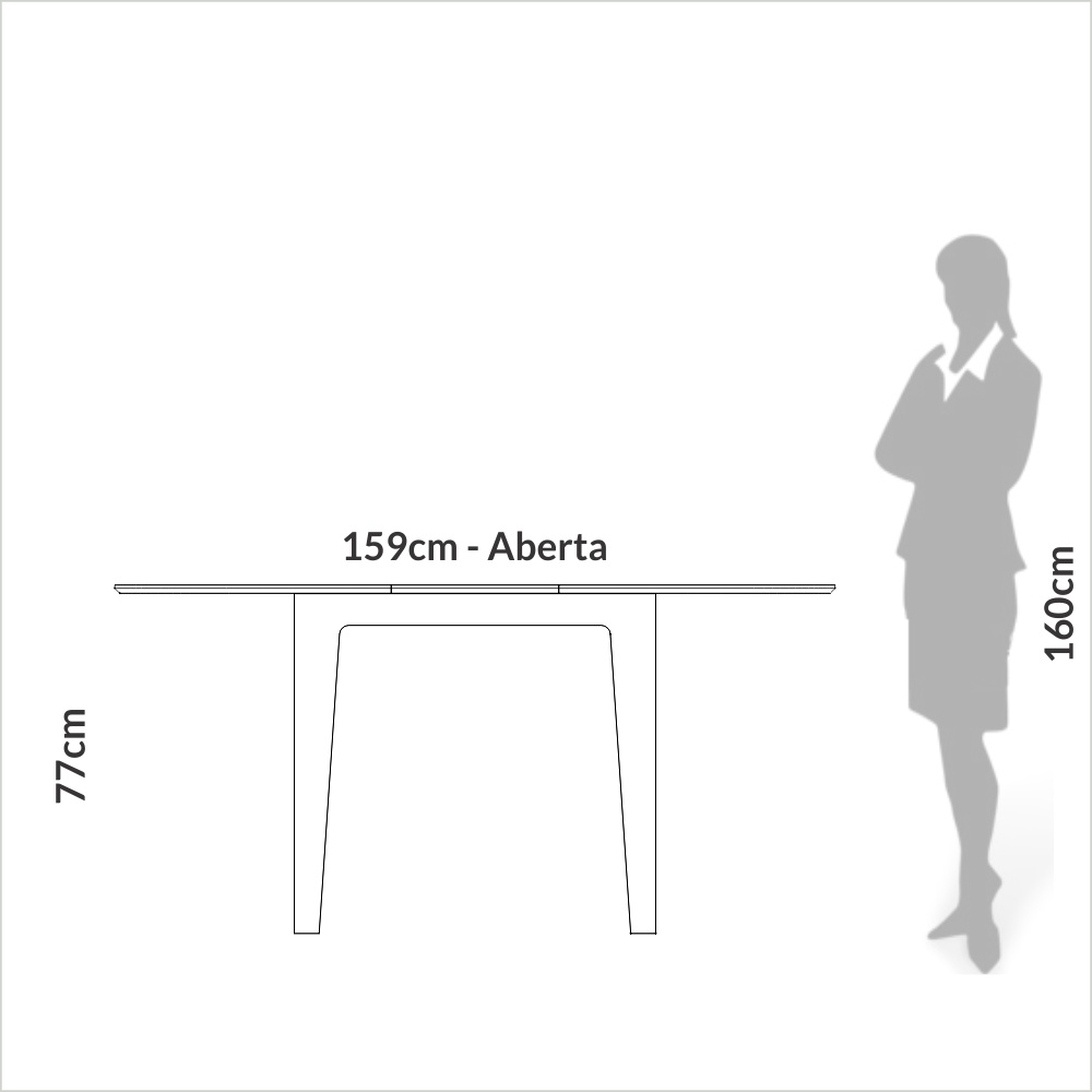 Comedor Tm70 Extensible + 4 sillas CA12 5