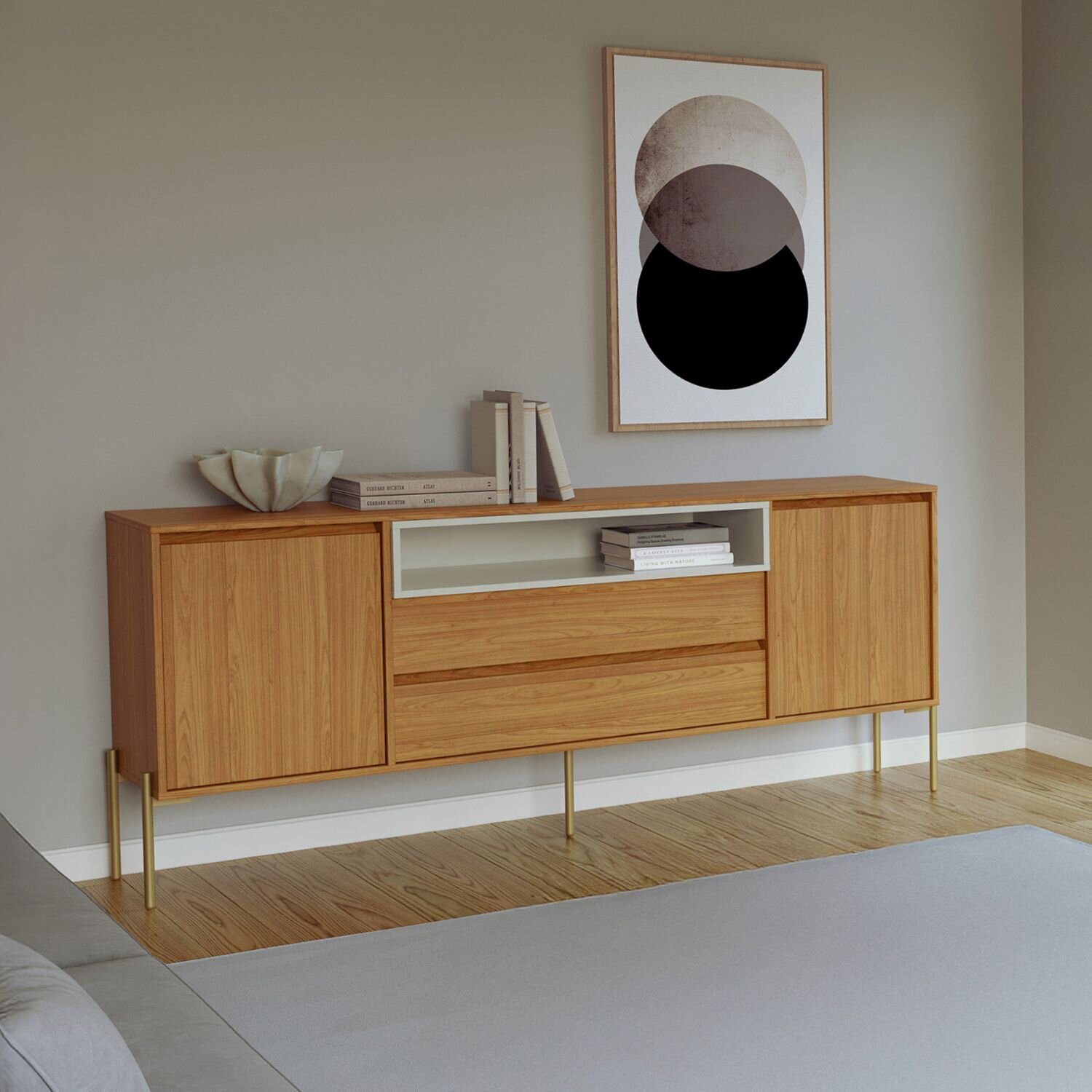 Buffet Tb403 1.8 Castaño Off White 1