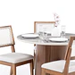 Comedor Kalina Redondo 1.15 + 4 Sillas Saga L02 - Miniatura 2