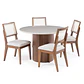 Comedor Kalina Redondo 1.15 + 4 Sillas Saga L02 - Miniatura 3